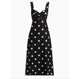 Zimmerman Crush Polka Dot Midi Dress 0